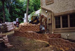 Windsor Block Retaining Wall Project - Day 3