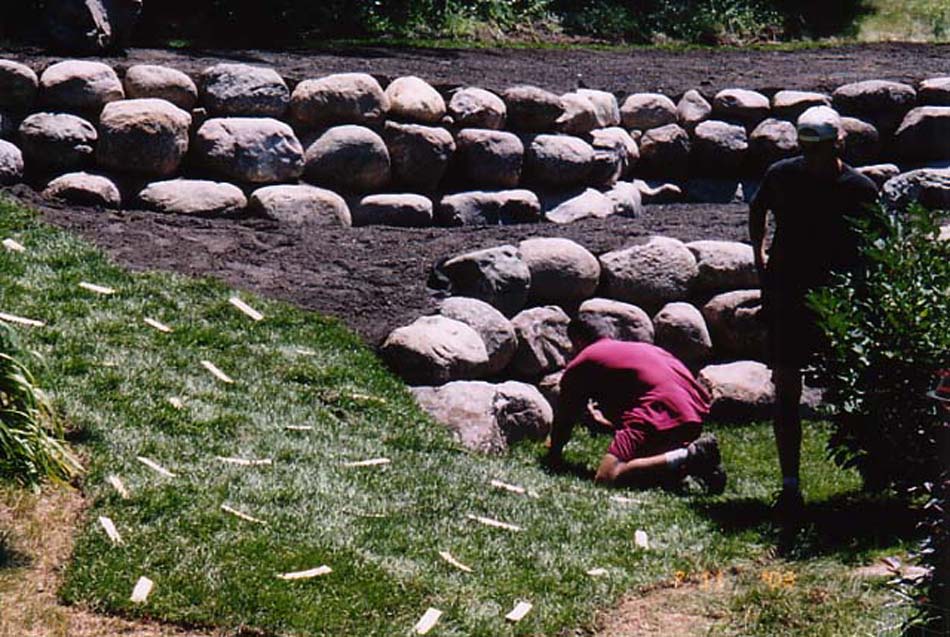 C N'R Lawn N' Landscape - Boulder Wall - Day 8 Photo