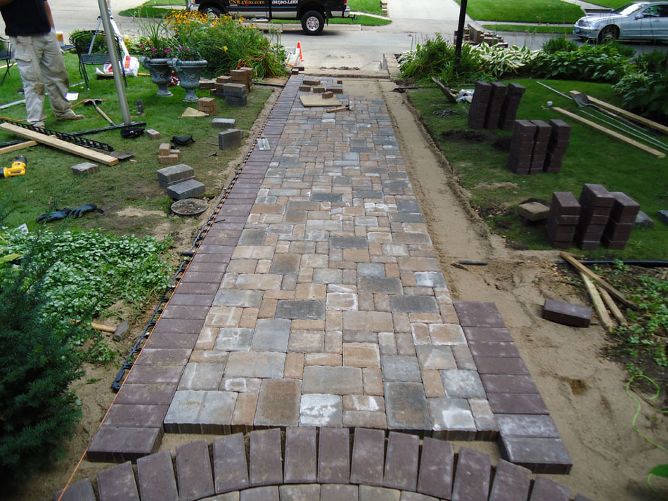 Front Walkway - During