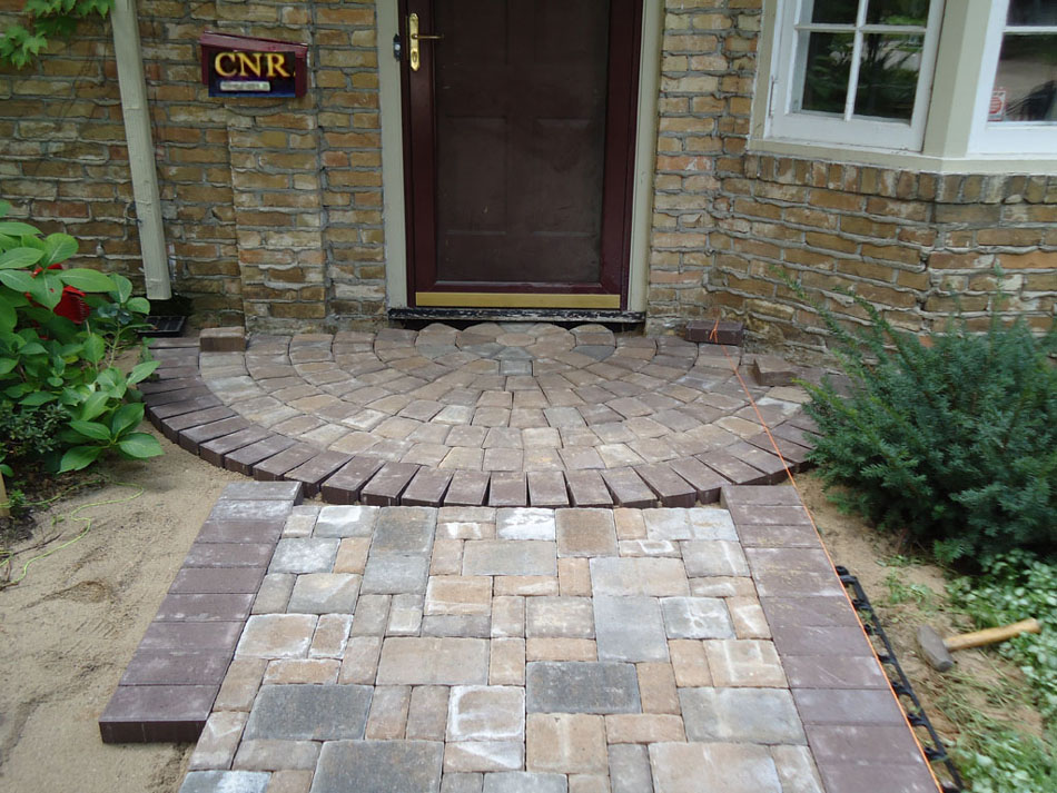 Front Walkway - During