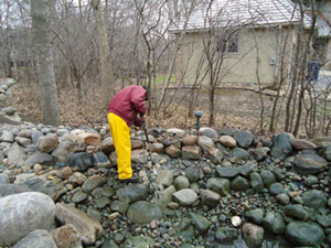 Professional Outdoor Pond and Fountain Cleaning and rebuilding